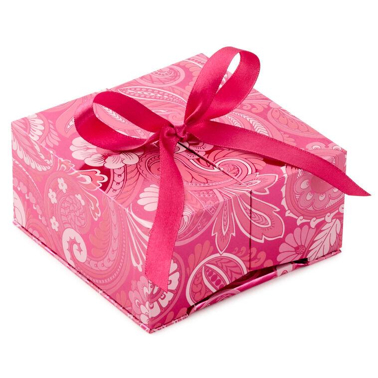 hallmark Pink Paisley Flowers Gift Card Holder Pop-Up Box