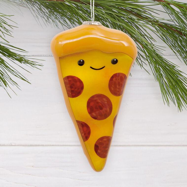 Hallmark Pizza Slice Shatterproof Hallmark Ornament