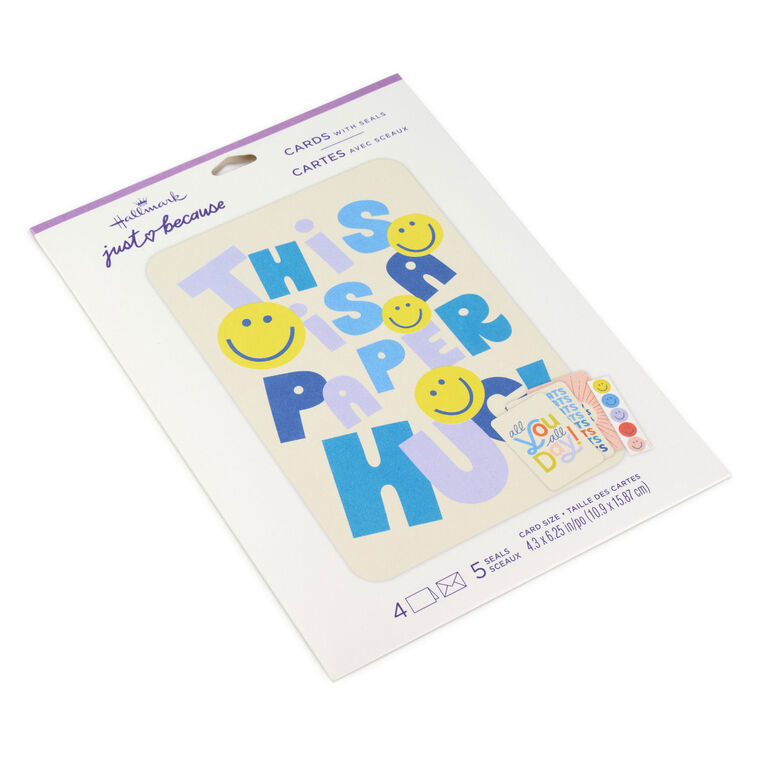 Hallmark Playful Lettering Assorted Multi-Occasion Cards Pack Of 4