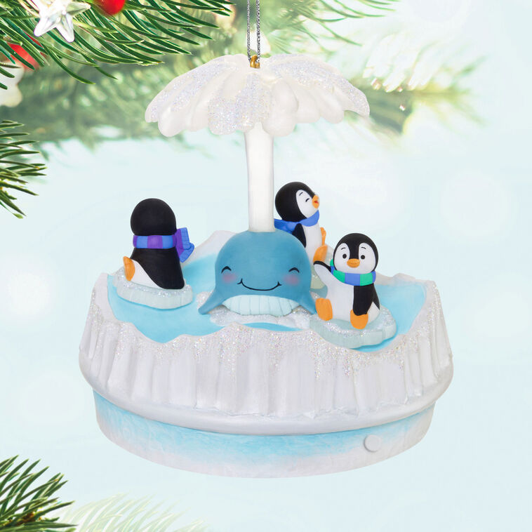 Hallmark Playful Penguins Musical Ornament With Light And Motion