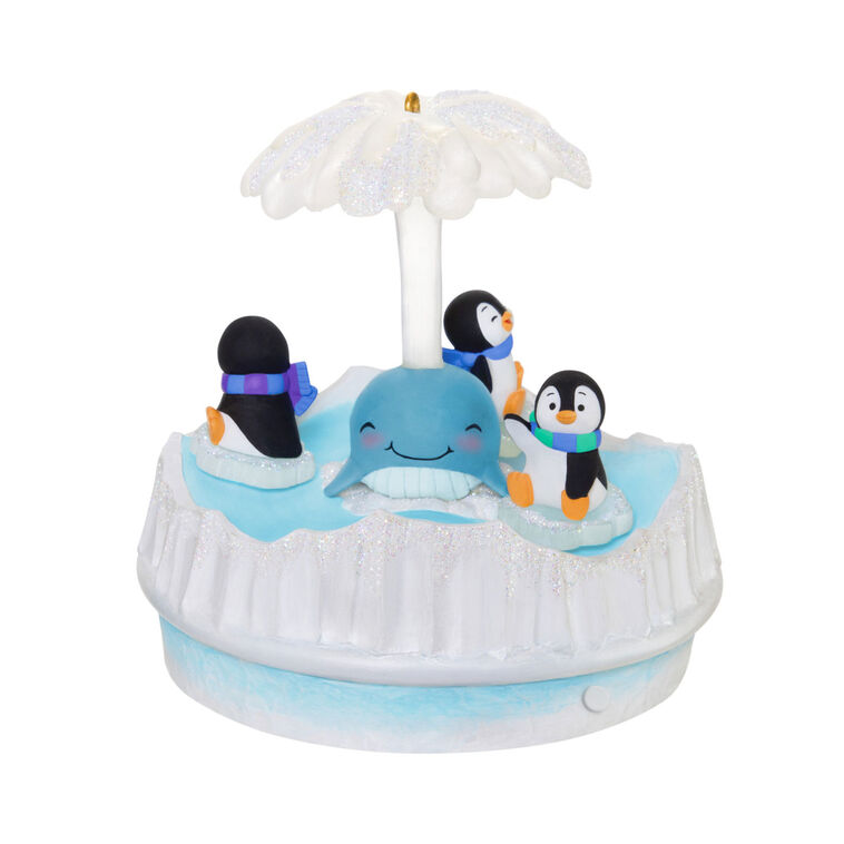 hallmark Playful Penguins Musical Ornament With Light and Motion