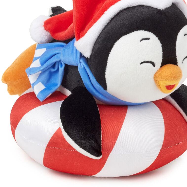 Hallmark Playful Penguins Sledding All The Way Plush With Sound And Motion 7.5" H