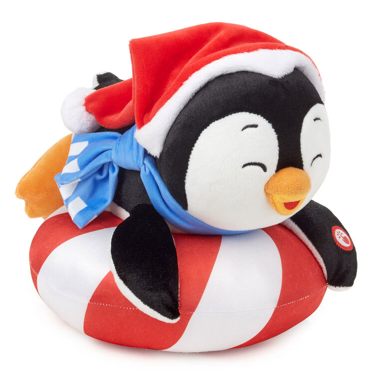 hallmark Playful Penguins Sledding All the Way Plush With Sound and Motion 7.5" H