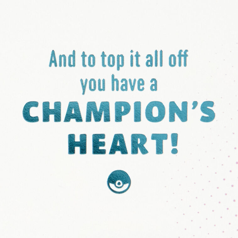 Hallmark Pokémon A Champion's Heart Birthday Card For Kids