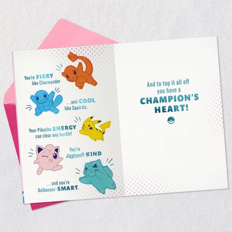Hallmark Pokémon A Champion's Heart Birthday Card For Kids