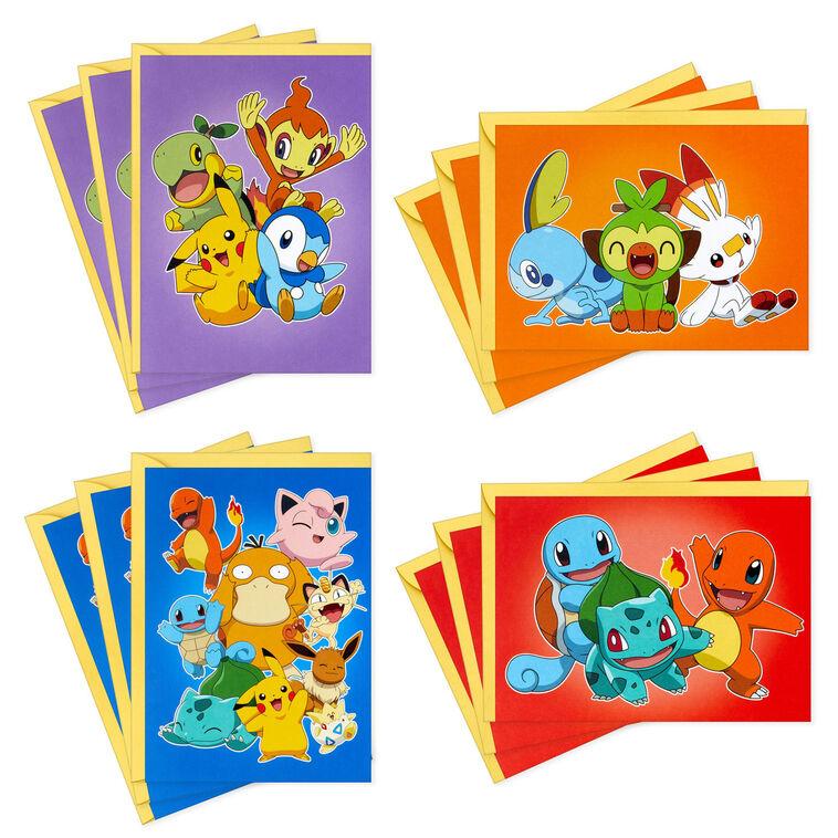 Hallmark Pokémon Blank Note Cards Assortment Pack Of 12