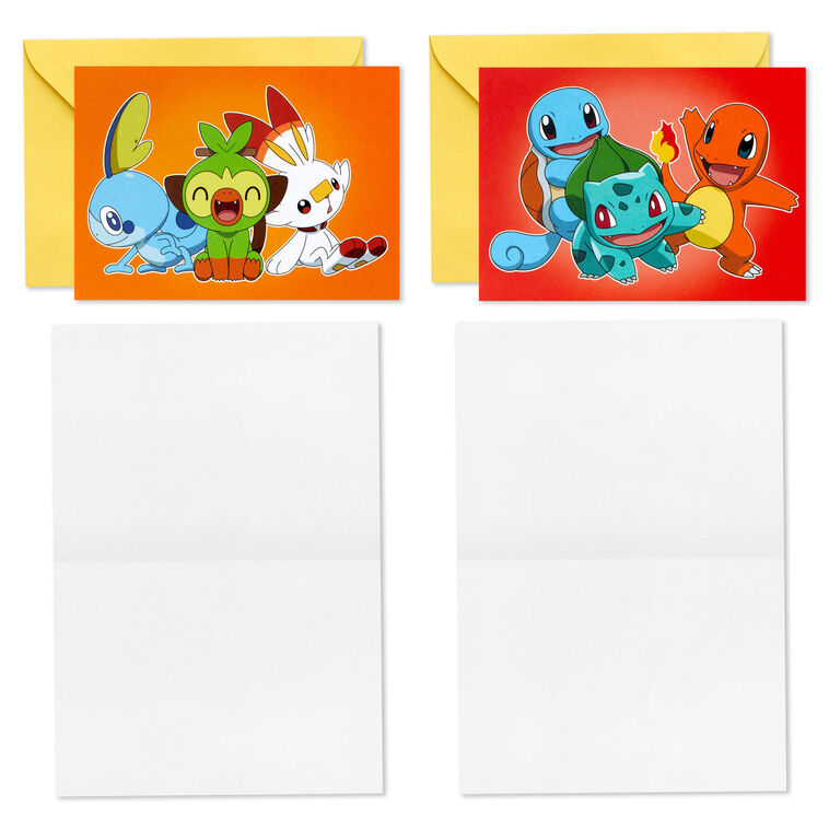 Hallmark Pokémon Blank Note Cards Assortment Pack Of 12