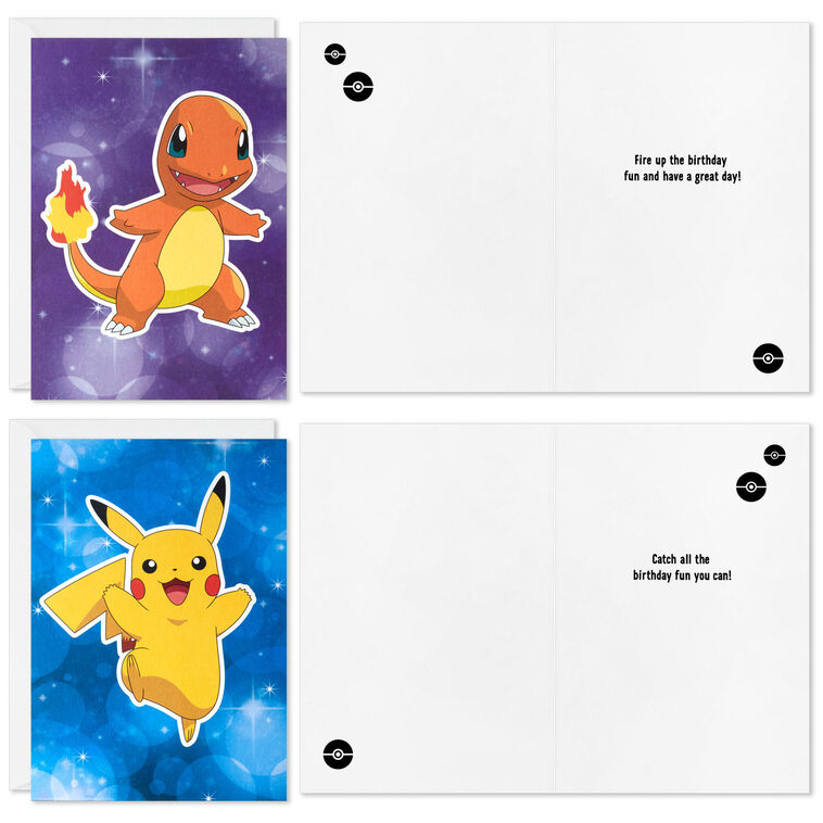 Hallmark Pokémon Catch All The Fun Assorted Birthday Cards Pack Of 16