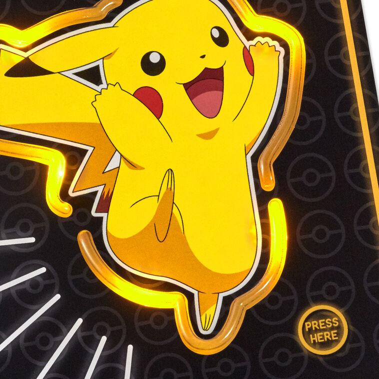Hallmark Pokémon Pikachu Supercharged Birthday Card With Sound And Light