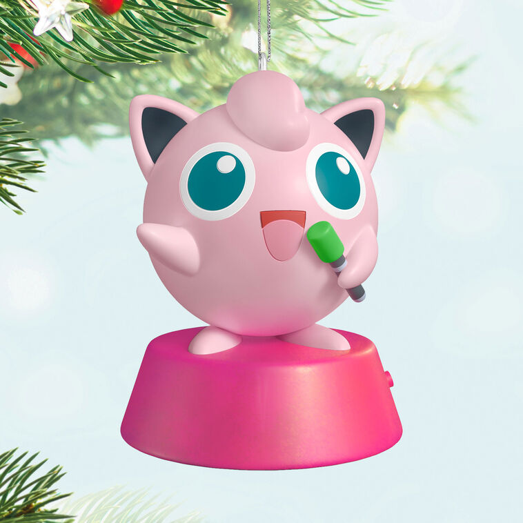 Hallmark Pokémon Singing Jigglypuff Ornament With Sound