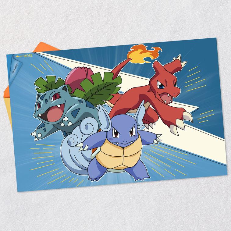 Hallmark Pokémon You're A Master Trainer Birthday Card For Kids With Fold-Out Poster