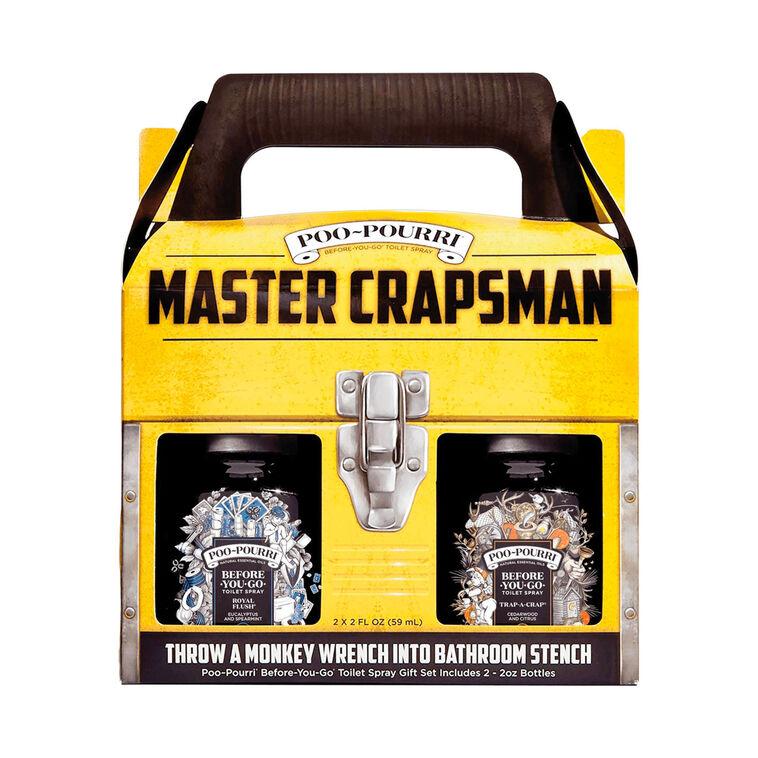 hallmark Poo-Pourri Master Crapsman Deodorizing Spray Gift Box Set of 2