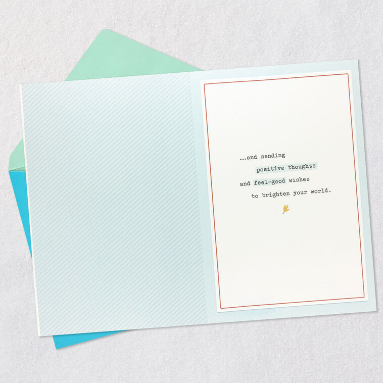 Hallmark Positive Thoughts And Feel-Good Wishes Encouragement Card
