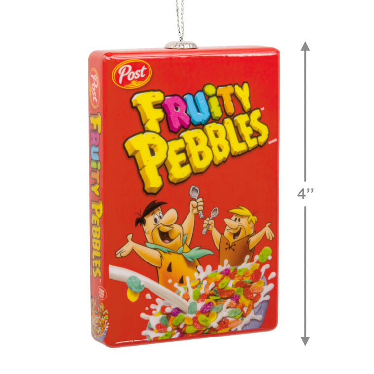 Hallmark Post Flintstones Fruity Pebbles Cereal Shatterproof Hallmark Ornament