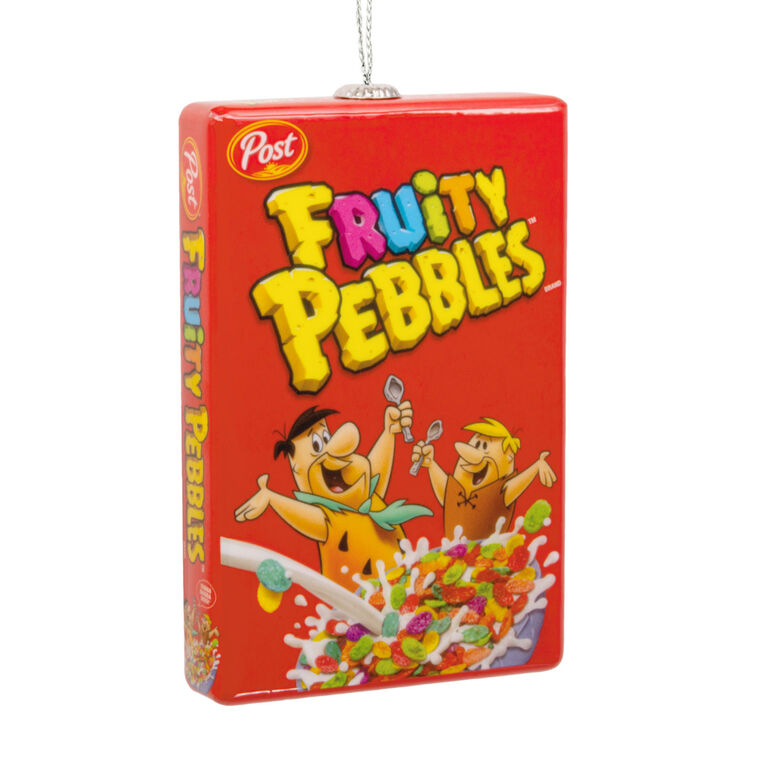 hallmark Post Flintstones Fruity Pebbles Cereal Shatterproof Hallmark Ornament