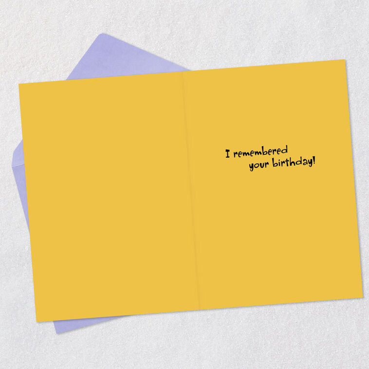 Hallmark Praise The Lord I Remembered Birthday Card