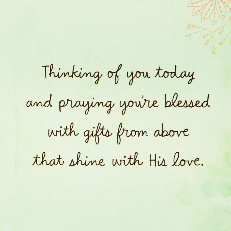 Hallmark Prayers For Joy Peace And Love Religious Thinking Of You Card For Her