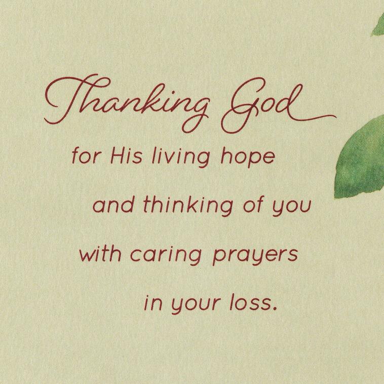 Hallmark Prayers For You And Your Family Religious Sympathy Card
