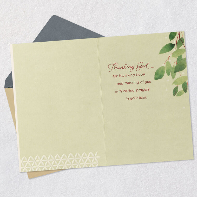 Hallmark Prayers For You And Your Family Religious Sympathy Card