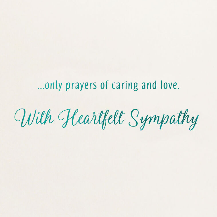 Hallmark Prayers For You Floral Religious Sympathy Card