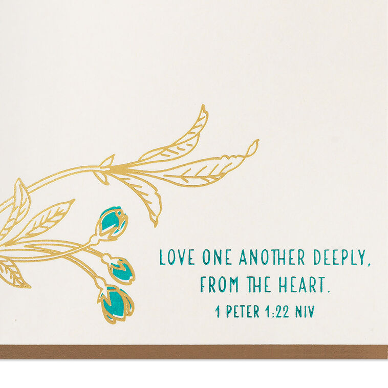 Hallmark Prayers For You Floral Religious Sympathy Card