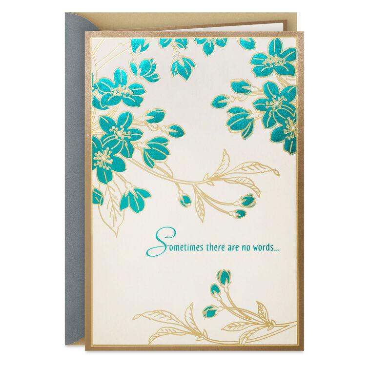 hallmark Prayers for You Floral Religious Sympathy Card