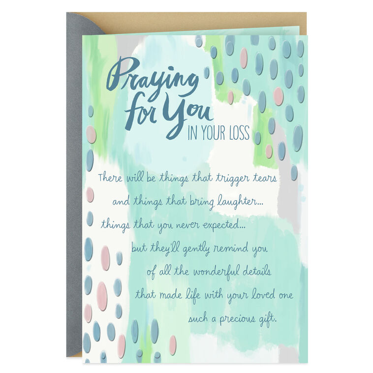 hallmark Praying for You in Your Loss Religious Sympathy Card