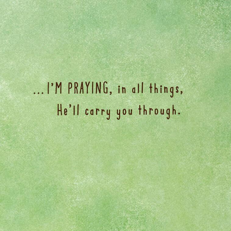 Hallmark Praying God Will Carry You Through Religious Encouragement Card