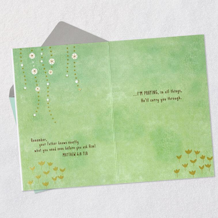 Hallmark Praying God Will Carry You Through Religious Encouragement Card