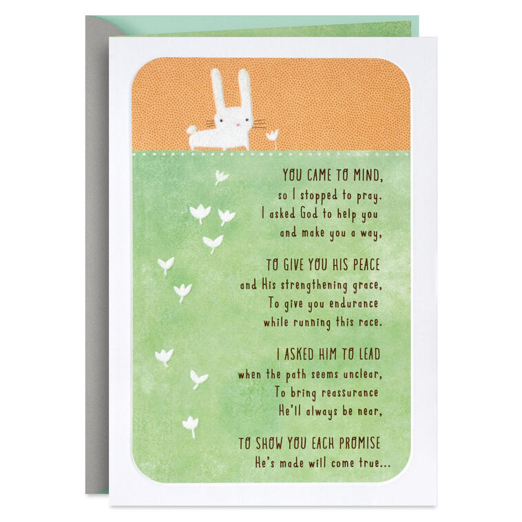 hallmark Praying God Will Carry You Through Religious Encouragement Card