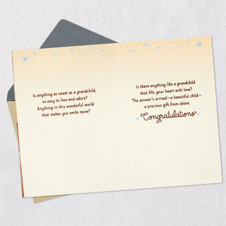 Hallmark Precious Blessing New Baby Card For Grandparents