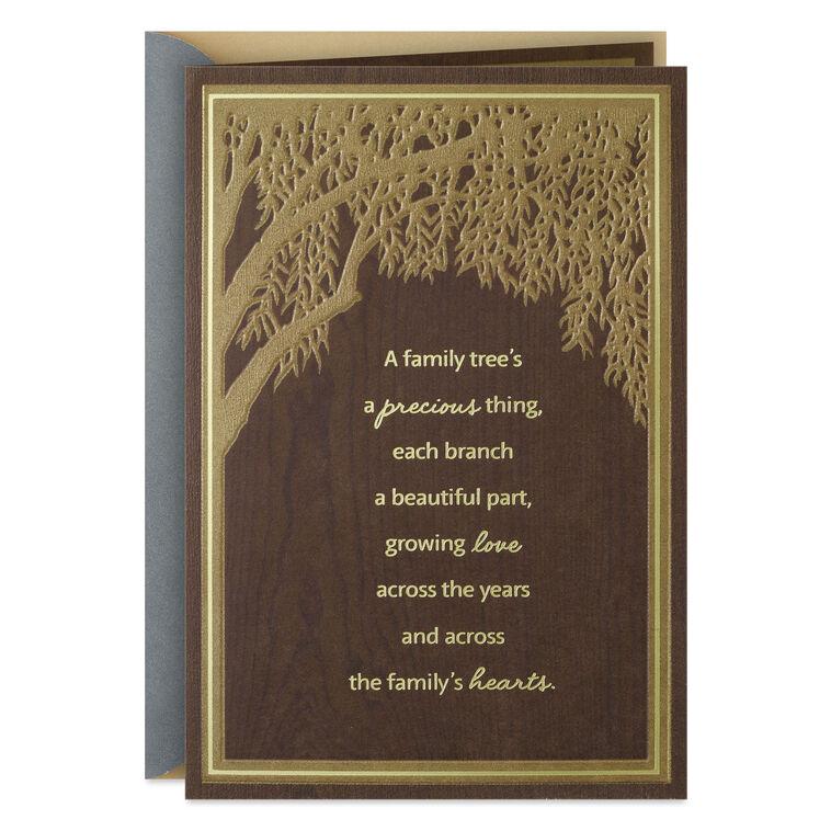 hallmark Precious Family Tree Sympathy Card for Loss of Relative