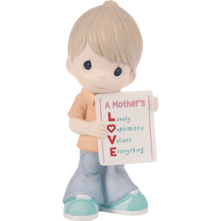 hallmark Precious Moments A Mother's Love Is Everything Boy Figurine 4.8"
