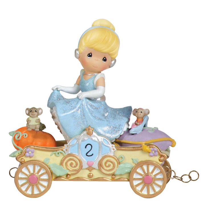 hallmark Precious Moments Disney "Bibbidi Bobbidi Boo—Now You're Two " Cinderella Figurine Age 2