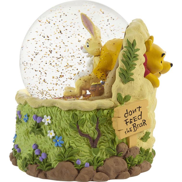 Hallmark Precious Moments Disney Winnie The Pooh Don't Feed The Bear Musical Snow Globe