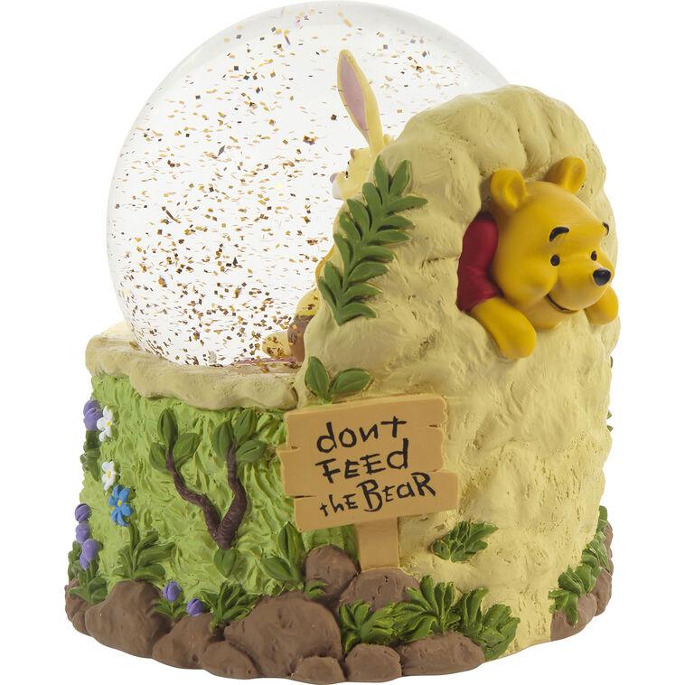 hallmark Precious Moments Disney Winnie the Pooh Don't Feed the Bear Musical Snow Globe