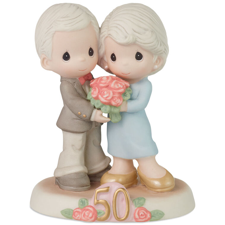 hallmark Precious Moments Fifty Golden Years Together Figurine 5.1"