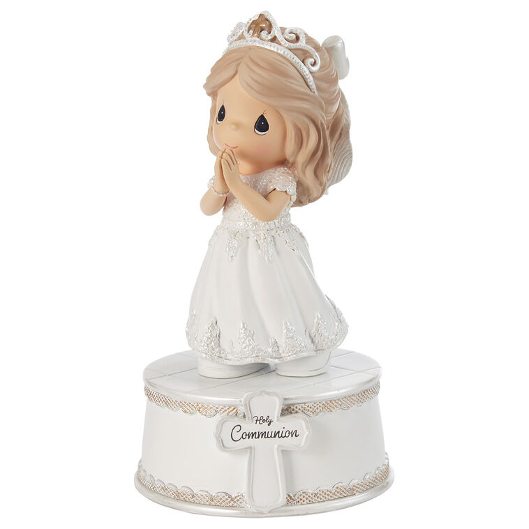 hallmark Precious Moments Holy Communion Girl Musical Figurine 6"