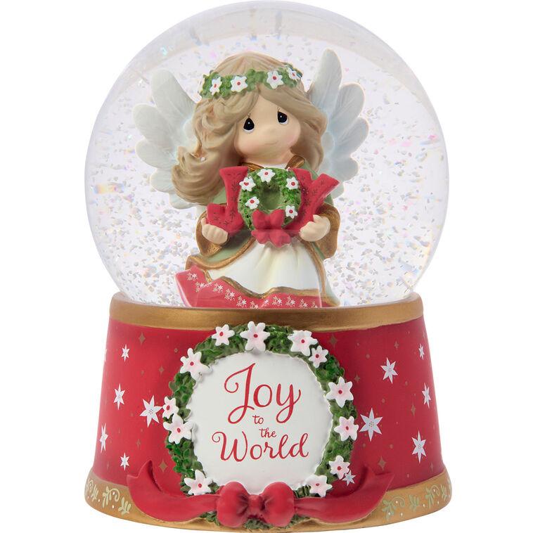 hallmark Precious Moments Joy to the World Annual Angel Musical Snow Globe
