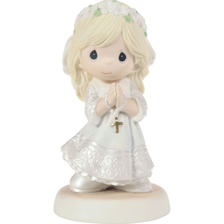 hallmark Precious Moments My First Communion Blonde Girl Figurine 5.1"