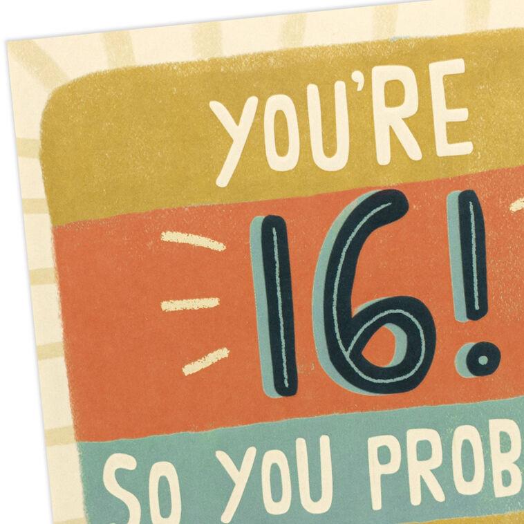 Hallmark Pretty Special All The Time 16th Birthday Card