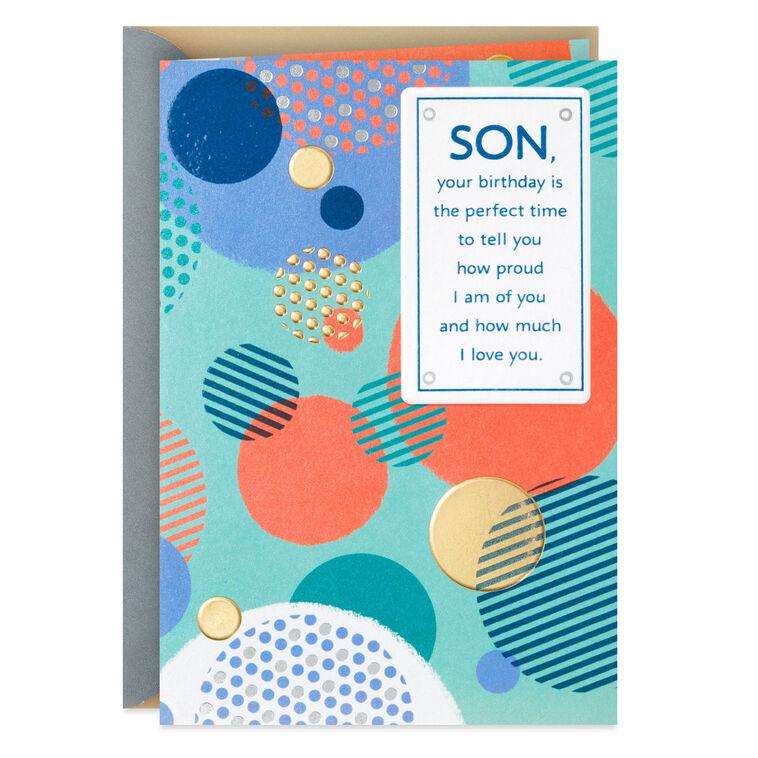 hallmark Pride and Love Funny Birthday Card for Son