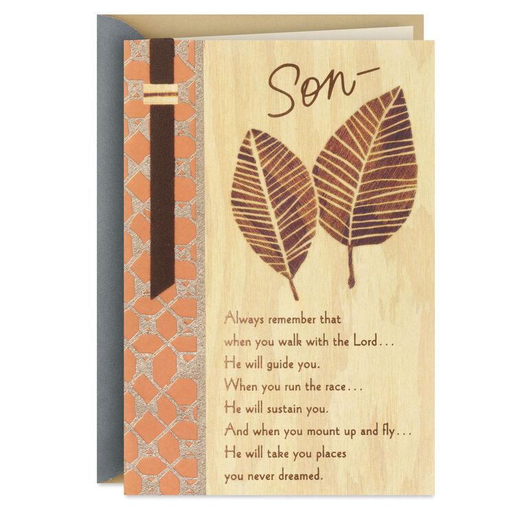 hallmark Pride and Love Religious Birthday Card for Son