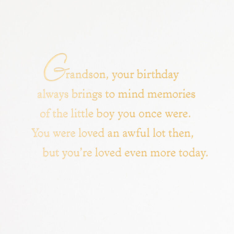 Hallmark Pride Joy And Love Birthday Card For Grandson