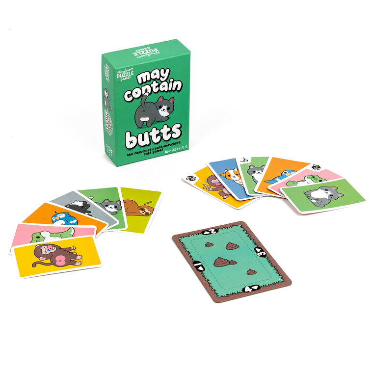 Hallmark Professor Puzzle May Contain Butts Matching Card Game