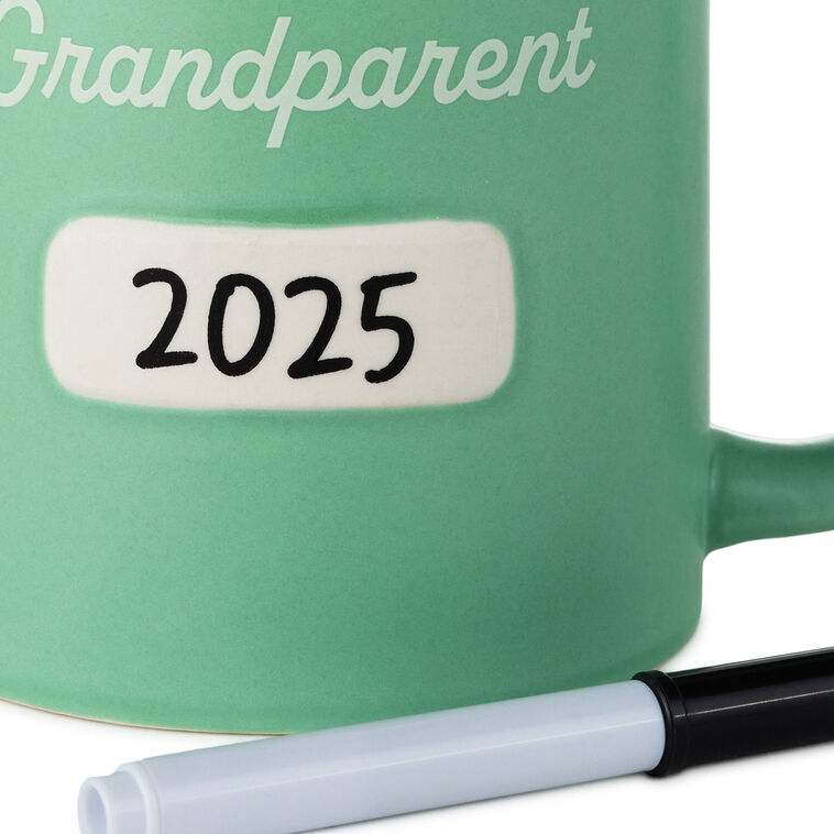 Hallmark Promoted To Grandparent Personalizable Mug With Marker 13.5 Oz