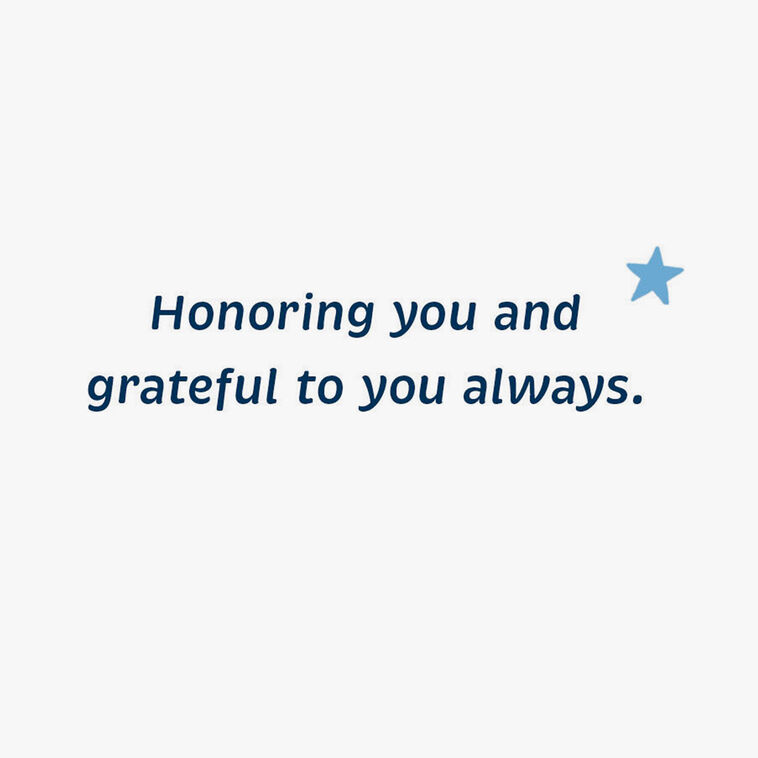 Hallmark Proud And Grateful American Flag And Stars Thank-You Card
