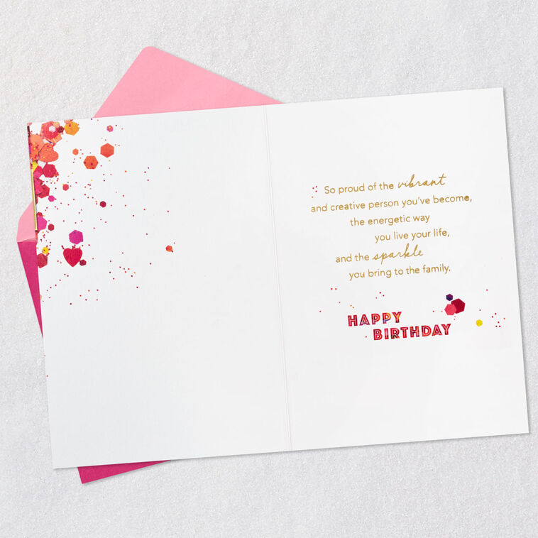 Hallmark Proud Of The Sparkle You Bring To Our Family Birthday Card For Daughter