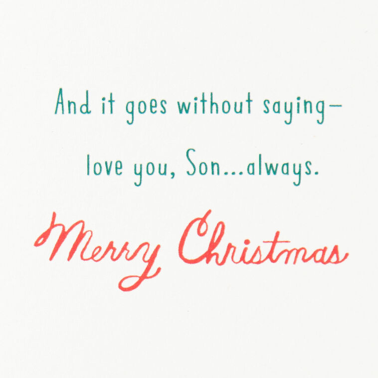Hallmark Proud Of You Now And Always Christmas Card For Son