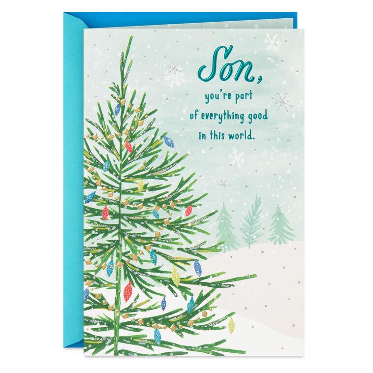 hallmark Proud of You Now and Always Christmas Card for Son